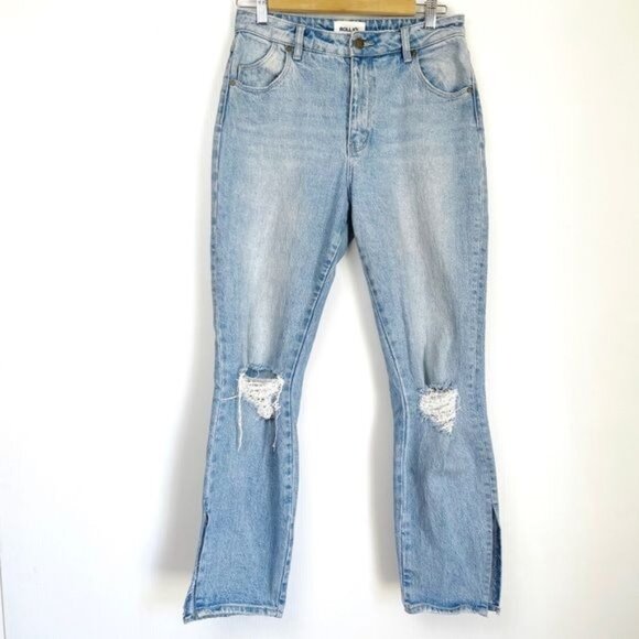 ROLLAS AUSSIE MILLER MID-HIGH RISE SLIM JEANS STRAIGHT LEG 28 - Picture 1 of 10
